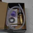 GAGALIFE Built in Sink Soap Dispenser or Lotion Dispenser for Kitchen Sink, Brushed Gold ABS Pump Head, with 17 Ounce Large PET Soap Bottle