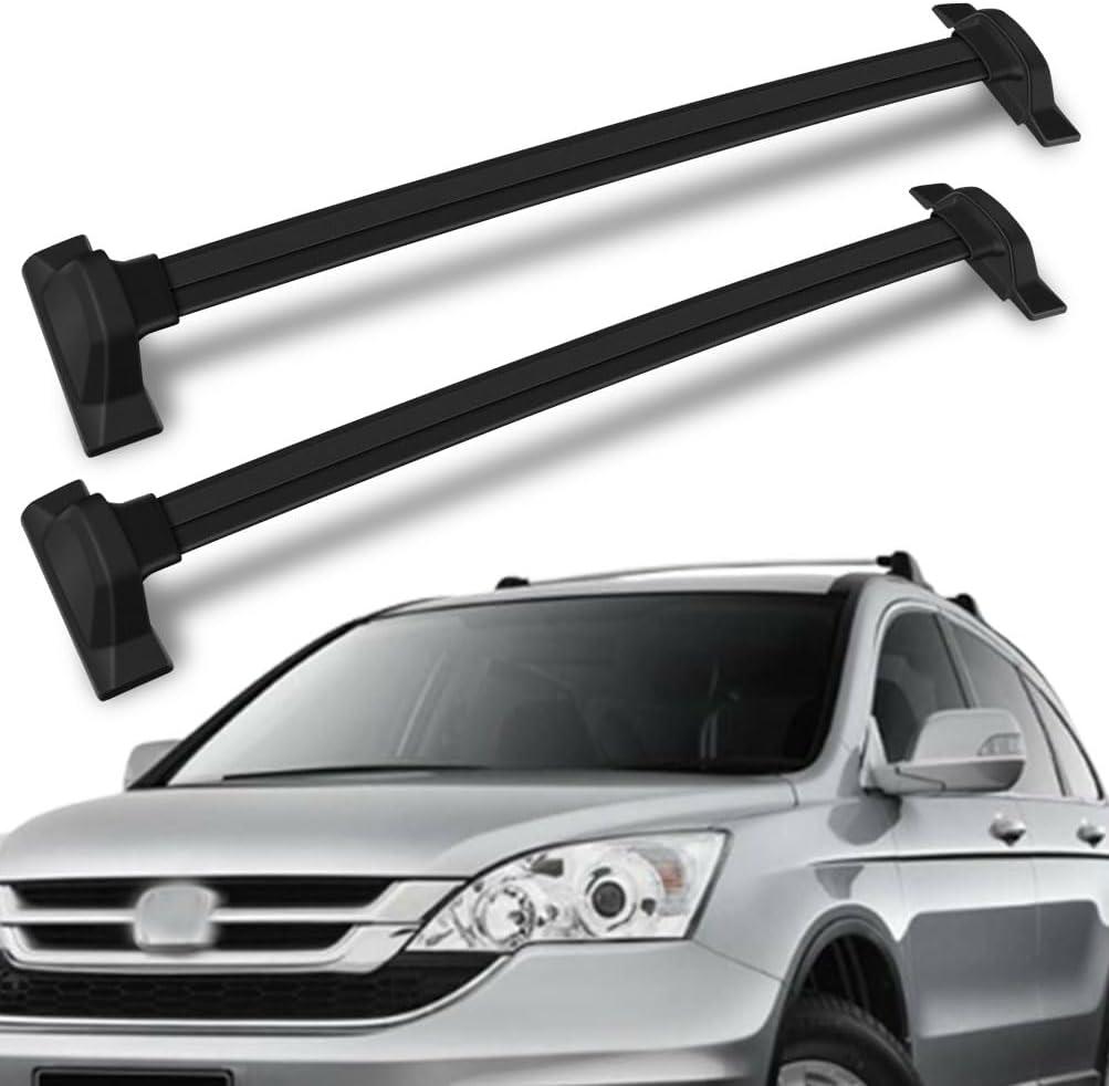 ECCPP Kayak Roof Rack Crossbars Cargo Carrier Rails Fit for 2007-2011 for Honda CR-V Sport Utility,Aluminum Cargo Rack Black Crossbar