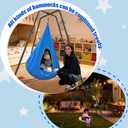 Heavy Duty Swing Stand, 330LBS Metal Swing Frame for Kids & Adults, X-Frame Sturdy Support for Backyard Indoor Outdoor, Anti-Rust Weather Resistant (Swing Not Included)