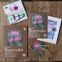 Strathmore 400 Series Watercolor Block, Cold Press, 9"x12" Bound (4 Sides), 15 Sheets/Block, White