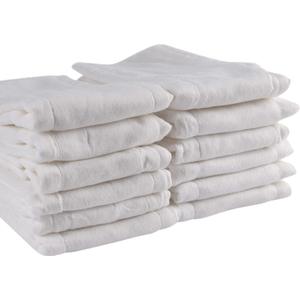 Prefold Cloth Diapers, Fasoar 3 Ply Baby Washable Cotton Diapers Covers for Babies to Toddlers Multi-Use (10-35 lbs) Count(12)