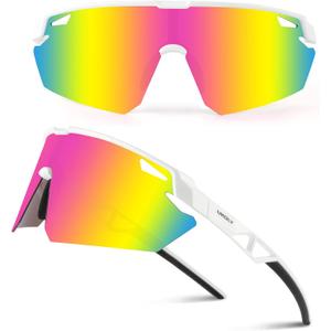Ukoly Polarized Sports Sunglasses for Men Women,Sun Glasses for Running Cycling Baseball Fishing Golf UV400 Protection