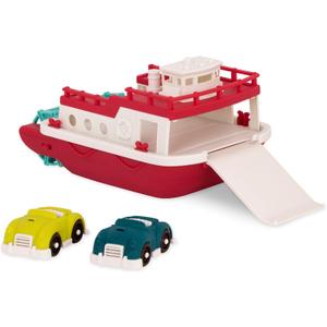 Battat- Wonder Wheels- Pool And Bath Toys For Babies, Toddlers  Floating Toy Boat For Water Play  Recyclable Materials- Ferry Boat  1 year +