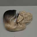 NAYOO Long Platinum Blonde Wavy Wig for Women 26 Inch Middle Part Curly Wavy Wig Natural Looking Synthetic Heat Resistant Fiber for Daily (Platinum Blonde)