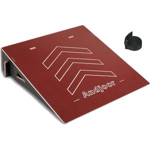 Kids Jumping Ramp for Skateboard, Bike, Scooter, BMX, RC Car and Dirt Bike, 25.2 in, Red
