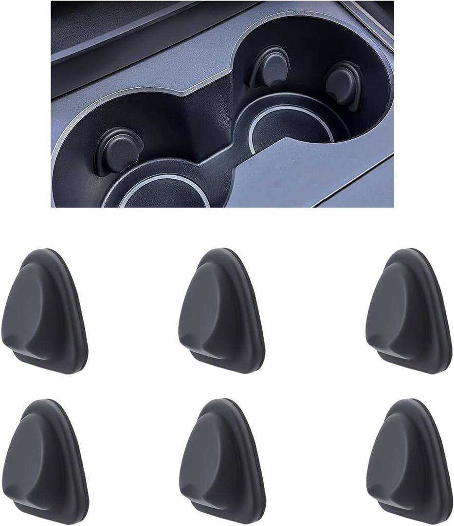 2026 Upgrade Car Cup Holder Insert, Anti-Slip Silicone Cupholder Insert for Car Stabilizing Water Cups, Self-Adhesive Automotive Cup Holders Pad for Most Cars/Trucks/SUVs