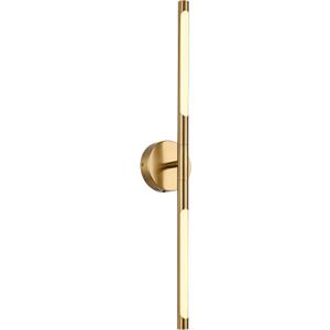 BONLICHT 30 inch LED Vanity Light Brushed Brass 5 Color Temperature Dimmable LED Light Bar Gold Bathroom Vanity Light Over Mirror,18W 350°Rotatable Bathroom Light Fixture Modern Wall Lighting Fixture