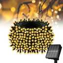 Solar String Lights for Outside, 39Ft 100 LED Solar String Lights Outdoor with 8 Modes Solar Christmas Lights Outdoor Waterproof for Yard, Fence,Balcony, Party,Christmas Tree Decorations (Warm White)