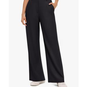 NIMIN Wide Leg Dress Pants for Women High Waisted Work Trousers Business Casual Palazzo Slacks 2025 with Pockets S