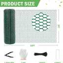 33Ft x 24In Plant Protectors from Animals, Plant Cages for Outdoor Plants | Wire Plant Protector, Thick Metal, Non-deformable, Free-Cut, Cap-less Design, Plant Protection Cage to Keep Animals Out