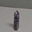 LAIDANLA Amethyst Healing Crystals Wands 3.5-4" Polishing Natural Reiki Energy Wand Stone Hexagonal Point Large Crystal Gemstones for Meditation Therapy Crystal Grid Decoration 1Pcs