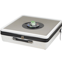 Portable Automatic Mahjong Table, Hand-held Mini-Mahjong, Automatic Mahjong, Foldable Mahjong Table w/American&Chinese -Style Magnetic Tiles, for Outdoor & Home Fun (White)