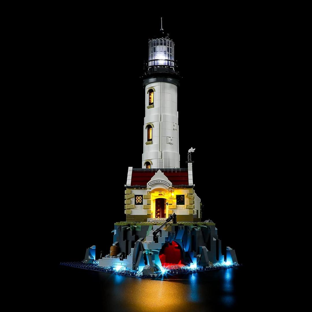 BRIKSMAX Led Lighting Kit for LEGO-21335 Motorized Lighthouse - Compatible with Lego Ideas Building Blocks Model- Not Include The Lego Set