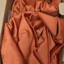 MIULEE Velvet Curtains 96 inches 2 Panels - Luxury Burnt Orange Blackout Curtains for Bedroom Living Room Thermal Insulated Super Soft Window Drapes Rod Pocket & Back Tab, Terracotta Rust Fall Decor