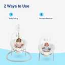 Graco Sway2Me 2-in-1 Portable Baby Swing and Bouncer, Watson
Space-Saving Design, Gentle Swaying Motion, Adjustable Swinging Speeds, Soothing Songs & Sounds, Cozy Cushion Support