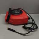 Hancaner Retractable Air Hose Reel, 1/4" x 50 FT Hybrid Air Hose Max 350 PSI, Air Compressor Hose Reel with 5 FT Lead in, 180 Swivel Mount