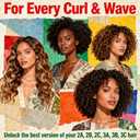 Curl Defining Brush with Capturing Sides - Creates Defined Curls & Tames Frizz, with a Precision Tip for Sectioning - Styling Brush for Wavy to Curly Hair on Wet or Dry Use (Pink)