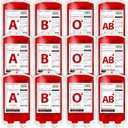 MGparty 12Packs Halloween Blood Bags for Drinks Reusable Container Drink Pouches Juice for Halloween Zombie Vampire Theme Party Decoration with Syringe and Clips, 10.14fl.oz