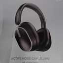 Active Noise Cancelling Headphones,120H Playtime Bluetooth 6.0 Wireless Headphones with Power Display & 6-Mic ENC Calls, 360 Spatial Audio Over Ear Headphones Foldable Headset for Travel Office Game (Black)