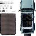 Sunshade Compatible with 2021 2022 2023 2024 2025 New Ford Bronco 4 Door Sun Shade Bikini Top Roof Bimini Soft Mesh Net Exterior Accessories, Blocks UV Wind Noise, Black