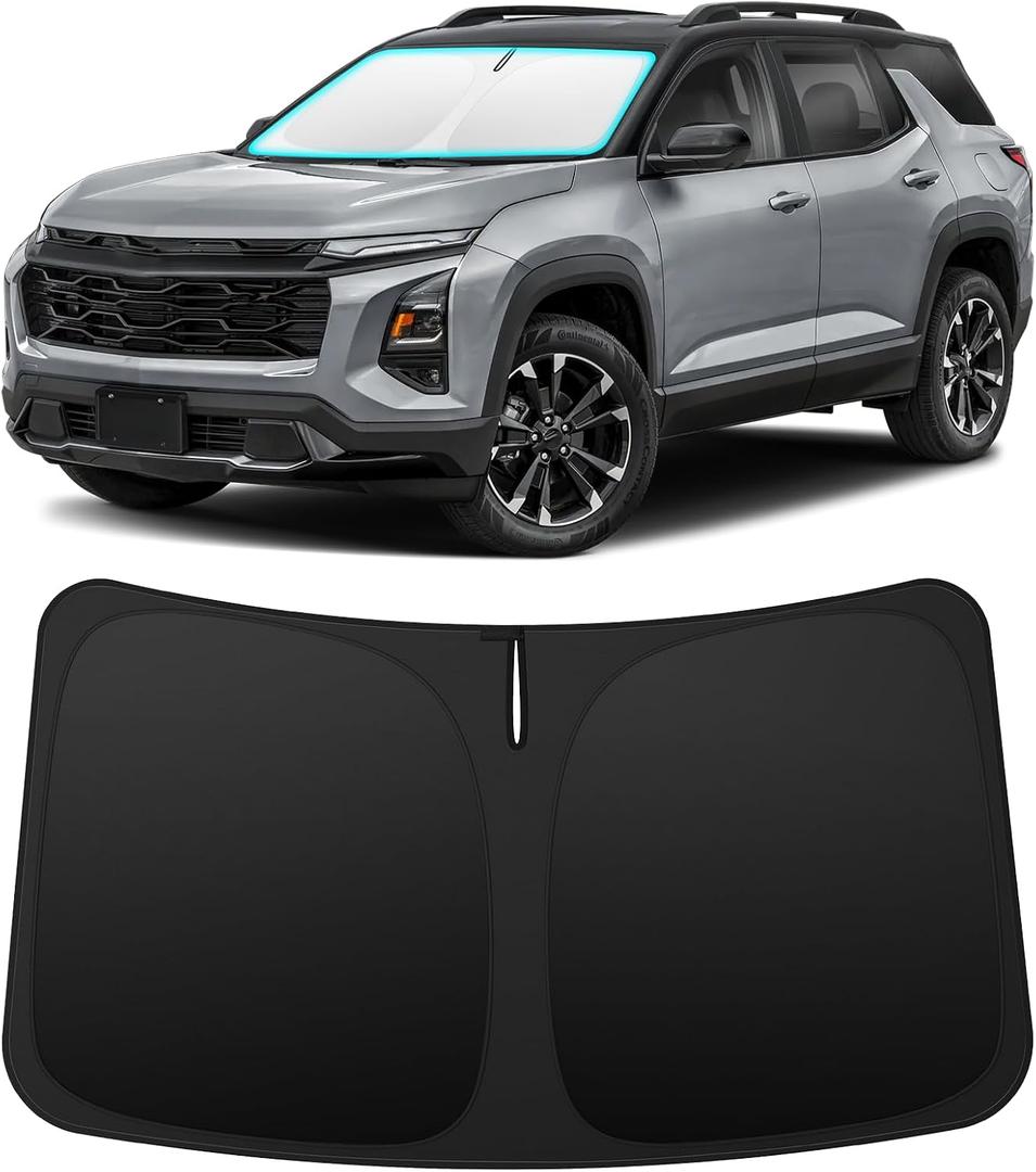 INSAUTO Custom Fit Windshield Sun Shade Accessories for Chevrolet/Chevy Equinox 2025 2026 (EV Not Fit), Foldable Front Window Sunshade, UV & Heat Reflector, Keeps Interior Cool, Includes Storage Bag
