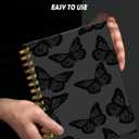 Spiral Journal Notebook for Women,A5 College Ruled Notebooks 6"x 8.4", 120 Pages (60 Sheets) Lined Journal with Premium Thick Paper,Perfect for School Office Home(Blue Butterfly)