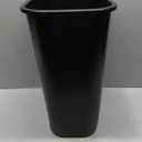Rubbermaid Commercial Wastebasket Trash Container, 41QT/10.25 GAL, Plastic, Black, Stackable Trash Can for Bedroom/Bathroom/Office, Fits Under Desk/Sink/Cabinet
