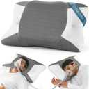 Elviros CPAP Pillow for Side Sleeping, HSA/FSA Sleep Apnea Memory Foam Pillow for All CPAP Masks Users to Reduce Air Leaks & Masks Pressure, Adjustable Height with Cooling Breathable Cover