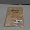 Undated Big Large Monthly Planner - Blank Calendar Book and Organizers 8.5 x 11 Inches - Kraft