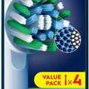 Oral B Cross Action Electric Toothbrush Replacement Brush Heads Refill, 4Count (4 Count (Pack of 1))