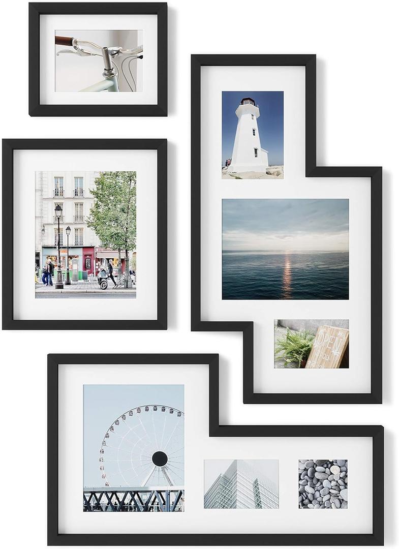 Umbra Mingle Gallery Collage Picture Frame Set, Black Umbra Mingle Gallery Collage Picture Frame Set, Black