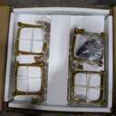 Rotating Bookshelf, 4 Tier Spinning Bookshelf Tower, 360° Display Unique Round Bookcase, Floor Standing Corner Revolving Bookshelf Storage Organizer for Small Spaces, Home Study Office, Gold