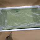 XCX 3 Tier Metal Utility Rolling Cart with Wheels, Green, 13.6"D x 27.5"W x 31.5"H