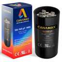 124-149 uf 124/149 MFD 165V 20% CD60 50/60 Hz AC Electric Motor Round Run Start Capacitor by Canamax - Compatible with AC Motor Run or Fan Start and Cool or Heat Pump Air Conditioner