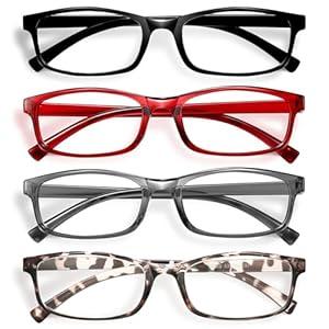 Gaoye +2.25 Multi Pack Reading Glasses - Blue Light Blocking Lenses, TR90 Frames, UV400 - Eyeglasses with Clear Vision