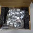 12mmx1.5 Zinc Aftermarket Wheel Lug Nuts, 20 Pcs M12x1.5 Open End Cone Seat Bulge Acorn One-Piece lugnuts 0.83”(21mm) Long 3/ 4”(19mm) Hex, Sliver