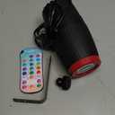 18W Pinspot Light, RGBW Mirror Disco Ball Spotlight with Remote Control, Manual Focus 4 in 1 LED 16 Light Colors, Super Bright Stage Lighting for Party Club Bar Wedding, Casual Red, 1 Pack