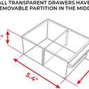 INTERTOOL Small Parts Organizer for Hardware & Screws | 18 Removable Bins with Dividers | Wall Mount or Desktop Craft & Lego Storage Cabinet | 19” x 15” x 7” BX08-4019