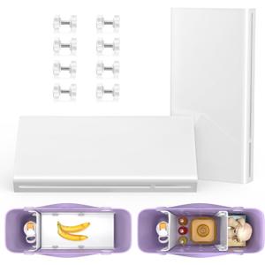 PoYang 2 Pack for Baby Bogg Bag Divider Tray, Lightweight Dividers for Bogg Bag Accessories Inserts for Bog Organizer Screw in, Help Organize Beach Bagg & Divide Space, Medium White