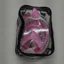 Kids Snorkel Mask Full Face, Snorkeling Gear for Children, Diving Mask with 180Panoramic View, Anti-Fog and Anti-Leak Snorkel Set with New Breathing System - Pink XS