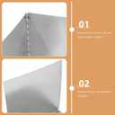 ABOOFAN Kitchen Splatter Guard Foldable Stainless Steel Silver