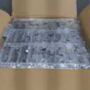 8x8 FT Silver Shimmer Wall Backdrop for Party Decoration - 64 Pcs Square Sequin Backdrop Panels for Birthday, Disco, Engagements, Graduations Decor