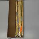 Redunest Cabinet Pulls Gold Cabinet Handles Square Drawer Pulls, 5 Pack 15 Inch Stainless Steel Kitchen Door Cupboard Cabinet Handles, Drawer Cabinet Hardware Handles, 384mm Hole Centers