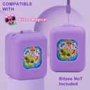 MGZNMTY Silicone Case for Bitzee Magicals Interactive Toy Digital Pet and Case, Protective Skin Cover for New Bitsy Electronic Virtual Pet (Purple)