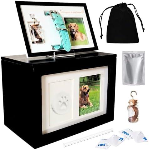 Urn for Ashes for Pets Large 9.5 × 5.71 × 7.13 Pet Urn for Dogs, Dog Ashes Keepsake, Pet Memory Box, Cremation Memorial Box, Urnas para Cenizas de Perros