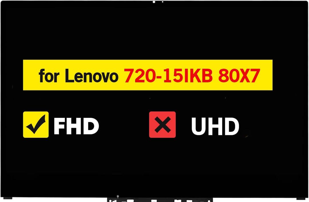 15.6" LCD Touch Screen Display Replacement Assembly with Bezel for Lenovo Yoga 720-15IKB B156HAN02.0 5D10M42889 5D10M42864 5D10N24289 FHD 1920 * 1080 30pins