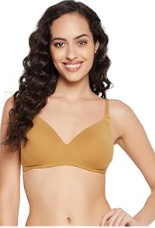 Organic Basics Womens Core Rib Triangle Bralette, Golden Clay, X-Large