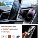 for iPhone 17 Clear Case, Compatible with MagSafe, Magnetic Phone Case for iPhone 17, Shockproof Military-Grade ProtectionUpgraded [Anti-Yellowing] (Transparent Magsafe, iPhone 17)