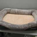 JOYELF Medium Memory Foam Dog Bed Orthopedic Dog Bed & Sofa with Removable Washable Cover and Squeaker Toy as Gift, 31x22in