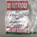 Do Not Knock Sign Do Not Disturb Warning Door Sign No Unexpected or Uninvited Visitors Metal Tin Sign for Home,Office,Porch,Privacy Notice 8x12 Inch